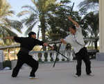 Master Yang in Qatar with Nick