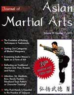 Nicholas Yang featured in Journal of Asian Martial Arts